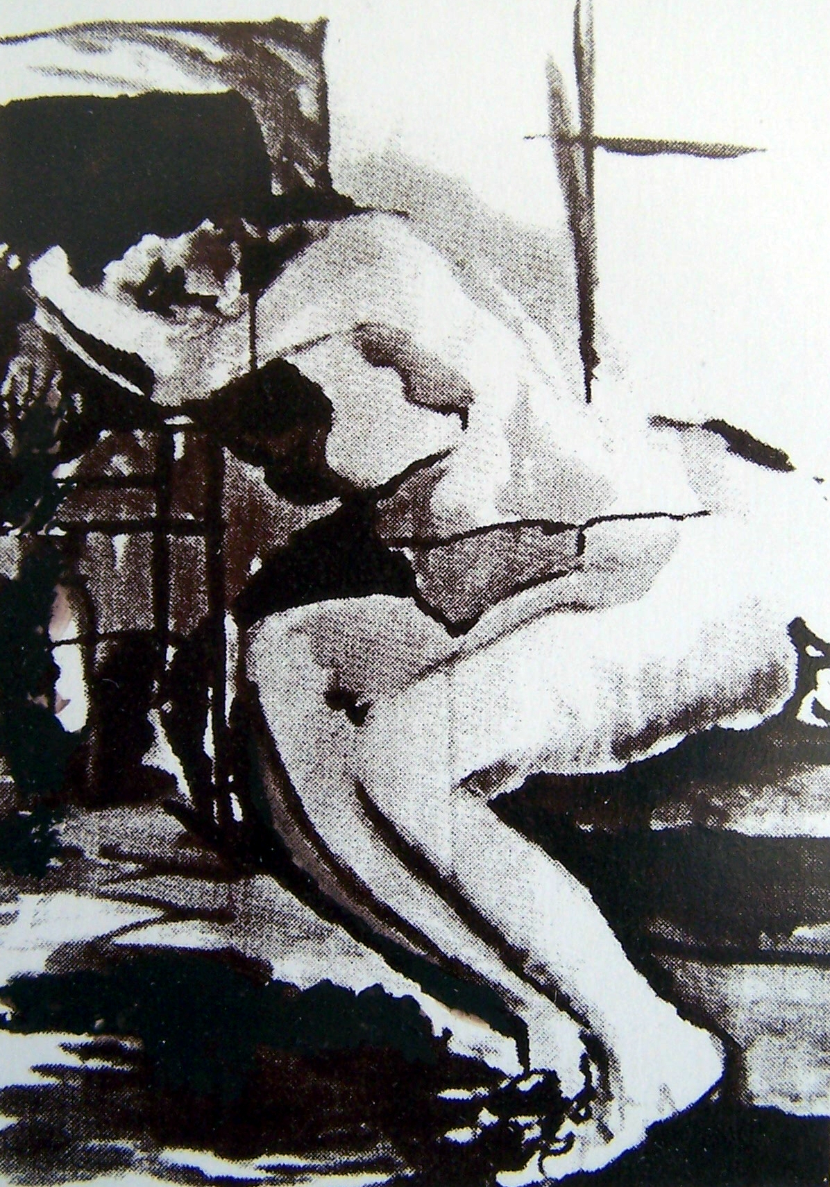 Serigrafi 'Model' 15x15cm 2001